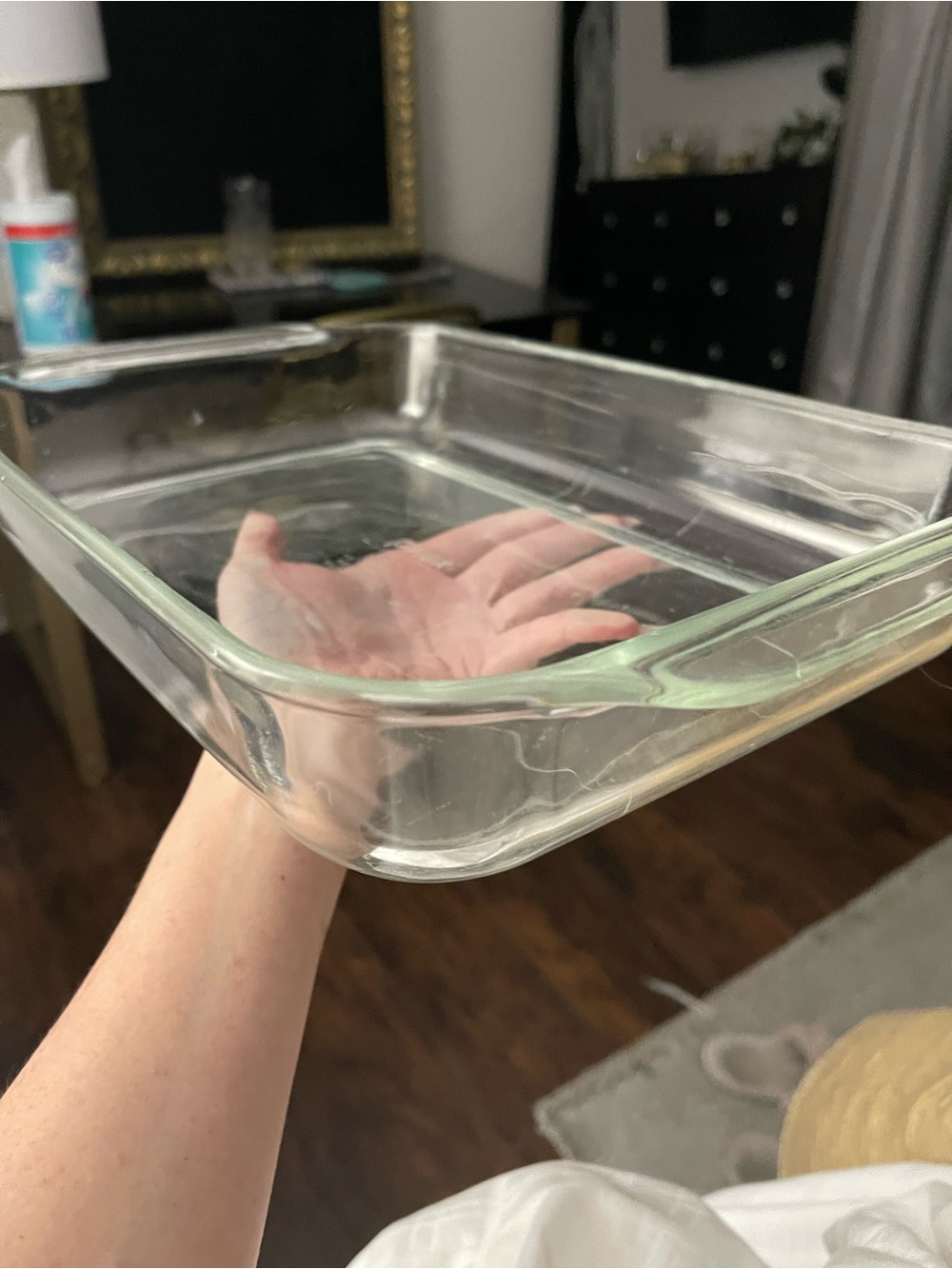 Vintage Pyrex Clear Glass Rectangular Baking Dish - Transparent Glass - Picture 3 of 5